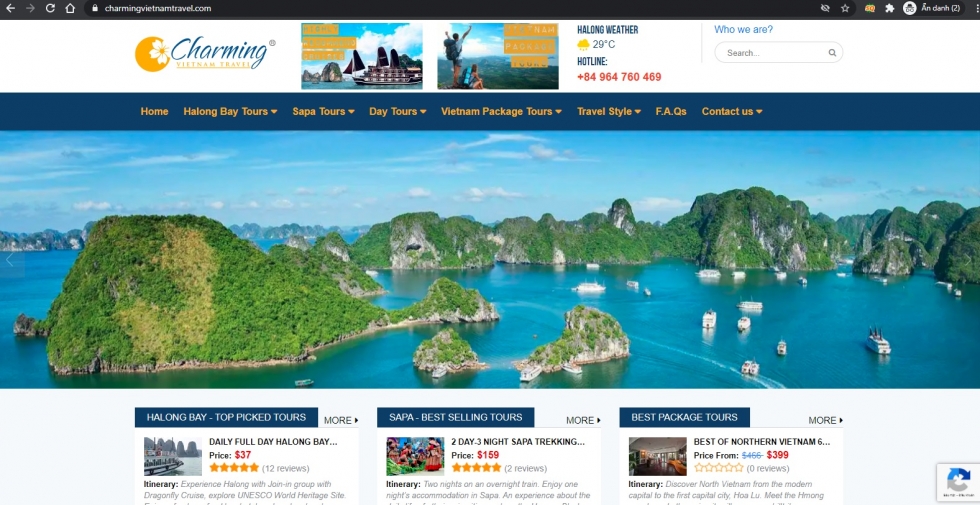 thiết kế hệ thống website du lịch
