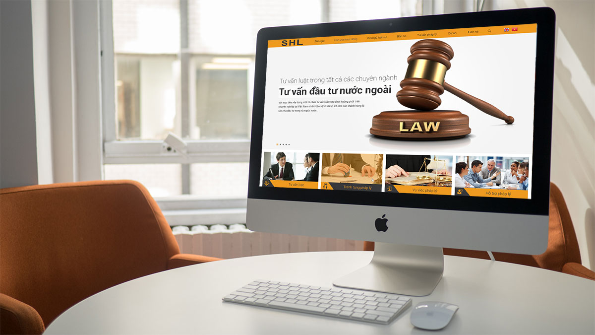 thiết kế web luật